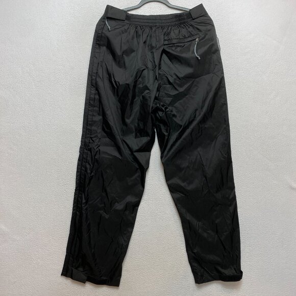 Red Ledge Waterproof Rain Pants Mens M Black Nylon Hiking Outdoor Drawstring - Picture 8 of 8